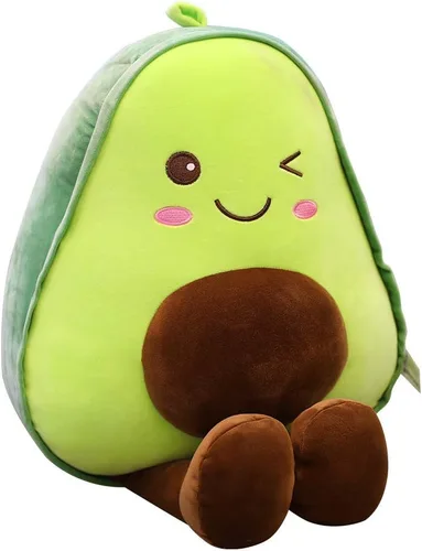 Juguetes de peluche de aguacate de 17.7 pulgadas, peluche de comida suave para abrazar, juguete de almohada de peluche, regalos para niños y