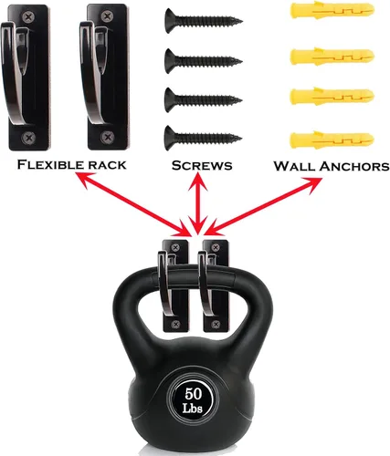 Miniatura 2 de Soporte de pared para sable de luz, paquete de 2 espadas Katana Samurai de acrílico negro, soporte de sable de luz para pared, pantalla horizontal