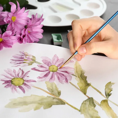 Miniatura 2 de Kisston 20 hojas de papel de acuarela grande de 22 x 30 pulgadas, 140 lb/300 GSM, papel de dibujo de algodón con textura blanca en blanco
