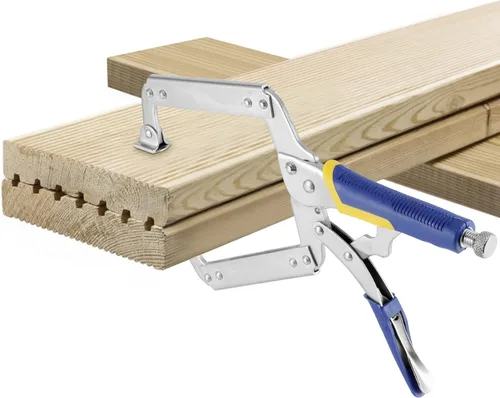 Miniatura 6 de HOZEON 3 PCS Alicates de Abrazadera C de Bloqueo de 14 Pulgadas, Alicates de Abrazadera C de Trabajo Pesado para Soldadura con Almohadillas