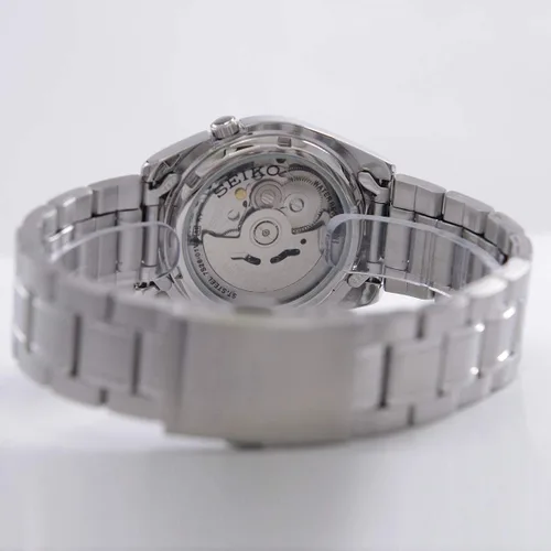Miniatura 5 de Seiko 5 # SNKL43 - Reloj automático automático para hombre con esfera azul de acero inoxidable, Azul Patchwork, Cronógrafo, automático automático