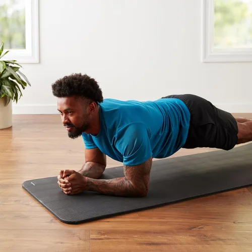 Miniatura 9 de Amazon Basics Extra Thick Exercise Yoga Mat with Carrying Strap Negro