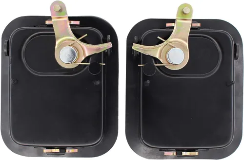 Miniatura 5 de NewYall Par de manijas de puerta exteriores delanteras negras para Jeep CJ7 1981-1986 CJ5 1981-1983 TJ 1997-2006 Wrangler 1987-2006 exterior