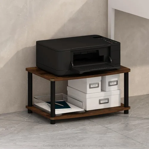 Miniatura 9 de Furinno TURN-S-TUBE - Soporte para TV, centro de entretenimiento de 3 niveles sin herramientas, consola de TV para televisores de hasta 46 pulgadas