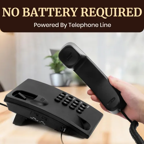 Miniatura 6 de Uvital Teléfono fijo para el hogar, teléfono con cable para teléfono fijo, teléfono fijo de teléfono, redireccionamiento de una tecla, flash