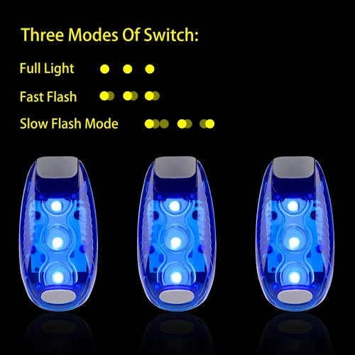 Miniatura 6 de 12 Pack Led Safety Light, Safety Light, High Visibility Strobe Running Lights Used for Bicycle, Walking Etc. Clip-On Running Lights Clip to Clothes