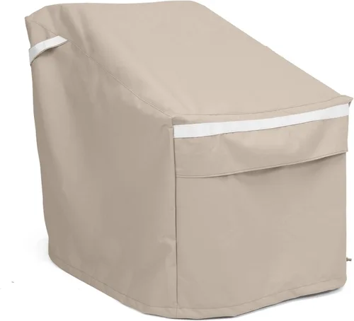 Covermates Prestige - Funda para silla de exterior, 900D resistente al agua, protección para muebles de patio con dobladillo con cordón, correas de