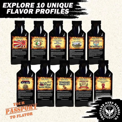 Miniatura 5 de The Whiskey Experience - Kit prémium para hacer whisky con barril de envejecimiento de roble carbonizado de 2 litros y sabores de esencia de licor