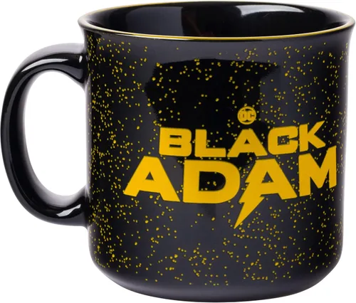 Miniatura 2 de Silver Buffalo - Taza de café de cerámica estilo cámper de Black Adam de DC Comics, 20 onzas DC Comics Negro Adam Lightning Bolt