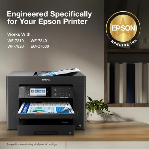 Miniatura 2 de Epson 812 DURABrite Ultra Ink Cartucho negro de capacidad extra alta (T812XXL120-S) funciona con Workforce Pro WF-7310,7820,7840,EC-C7000