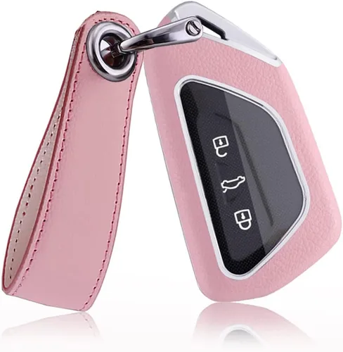 Miniatura 8 de SANRILY Funda para llavero de 3/4/5 botones para VW ID.4 ID.3 Golf 8 2020 Skoda Octavia Seat Leon MK4 Tarraco Ateca Llavero sin llave con protección