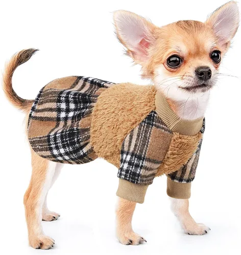 Miniatura 7 de Suéter para perros pequeños, ropa para cachorros, para perros pequeños, hembras y machos, vestido de suéter de invierno para perro, trajes para Rosa