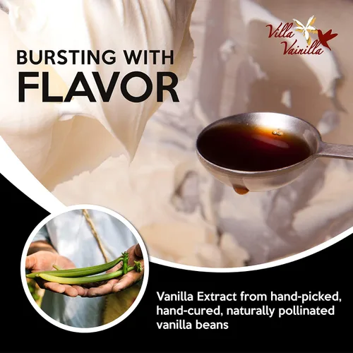 Miniatura 3 de Villa Vainilla Extracto de vainilla pura, Elixir Premium Mexican Vanilla Extracto de vainilla puro natural Para chefs y cocina casera Perfecto