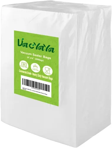 Bolsas de almacenamiento al vacío para alimentos, sellador al vacío de 6 x 10 pulgadas, bolsas de sellado al vacío para alimentos, bolsas de comida