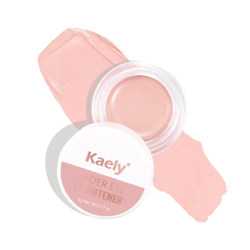 Kaely Iluminador para debajo de los ojos, Corrector para debajo de los ojos para mujeres mayores, Corrector en pote para corrección de color para