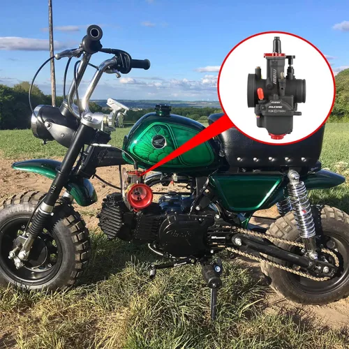 Miniatura 7 de NIBBI Carburador PWK24mm, apto para motor de motocicleta de 125cc—150cc con jets de carburador para DirtBike MiniBike Pit Bike GY6 ATV