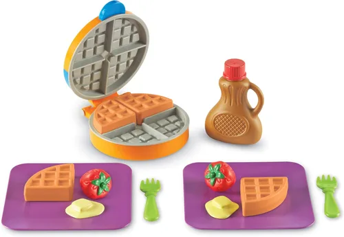 Miniatura 4 de Learning Resources New Sprouts Waffle Time - Juguetes de Cocina de Comida de Juego de Simulación para el Desayuno, Juego Educativo Montessori