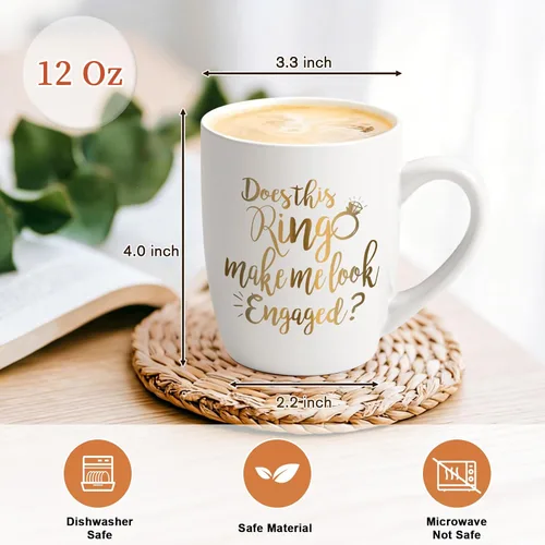 Miniatura 5 de Maustic Regalos de compromiso para mujeres, regalos de novia para ser, regalo de prometido para mujeres, regalo de despedida de soltera, taza