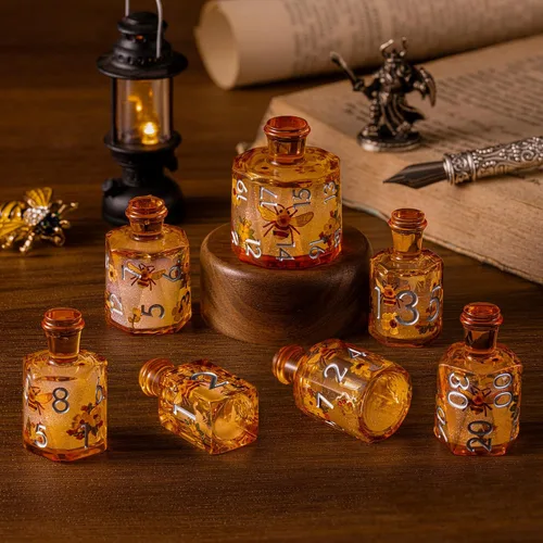 Miniatura 26 de Sharp Edge - Juego de dados DND, juego de dados de globo ocular DND, dados de ojo de dragón de núcleo líquido para juegos de mesa de rol