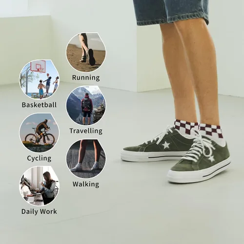 Miniatura 6 de MONFOOT 6 pares de calcetines diarios de ajuste cómodo para hombres y mujeres