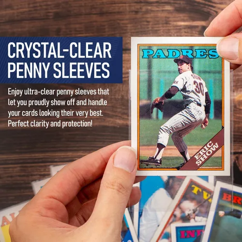 Miniatura 7 de Premium Penny Sleeves for Trading Cards Soft Trading Card Sleeves for Baseball Cards, Ultra Clear Plastic Pro Sports Card Sleeve, Football, MTG