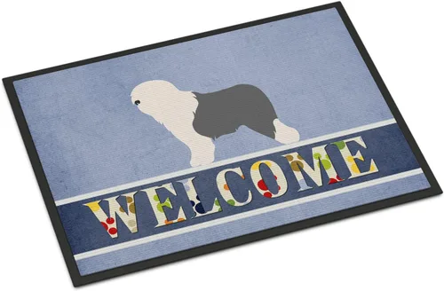 Miniatura 105 de Caroline's Treasures BB8321JMAT - Felpudo de bienvenida Berger Picard de 24 x 36 pulgadas, tapete azul para puerta delantera, para interiores