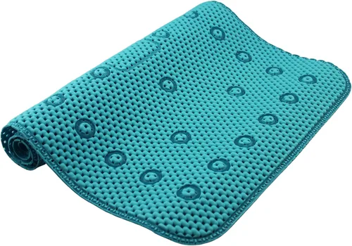 Miniatura 11 de Alfombra antideslizante para bañera y ducha, textura suave y acolchada, para spa, baño, ducha y baño, 27.5 x 16 pulgadas, con ventosas y agujeros