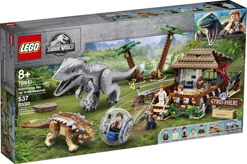Miniatura 4 de LEGO Jurassic World Indominus rex vs. Ankylosaurus 75941 Impresionante juguete de construcción de dinosaurios para niños, con minifiguras
