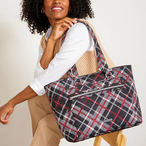 Miniatura 9 de Vera Bradley Bolsa de trabajo de sarga de alto rendimiento para mujer