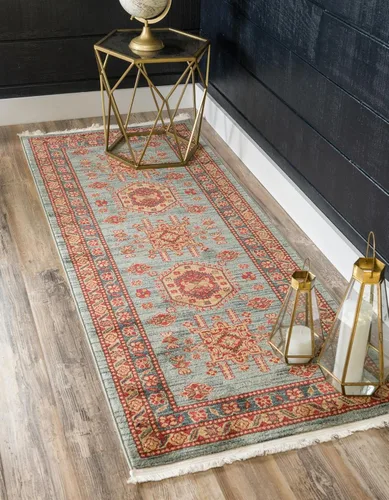 Miniatura 17 de Unique Loom Sahand Collection - Alfombra de área (2' 2" x 3' 1", rectangular, azul claro/marrón claro)