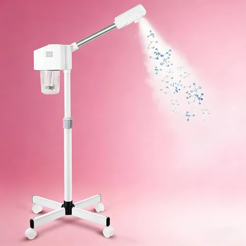 Miniatura 8 de Vaporizador facial LCD profesional para piel limpia, uso en el cuidado de la piel en el hogar, salón de belleza, spa con niebla caliente, función