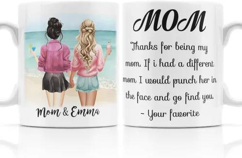 Miniatura 18 de Se envía al día siguiente, tazas personalizadas de Navidad para mejores amigas, elige 2-6 nombres taza de café de amistad personalizada para mejor