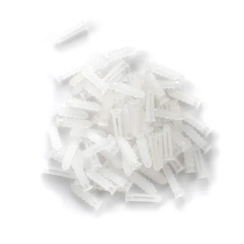 Miniatura 9 de Anclajes cónicos de plástico acanalado - para hormigón, estuco, ladrillo, paneles de yeso y similares - Kit de 10 anclajes