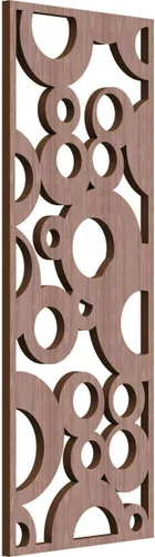 Miniatura 106 de Farwell Paneles de pared decorativos de madera con calado, 13 3/8 pulgadas de ancho x 34 3/8 pulgadas de alto x 1/4 de alto, roble rojo rojo