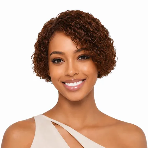 Miniatura 10 de Pelucas de cabello humano rizado profundo, parte lateral, encaje frontal precortado, encaje frontal para usar y llevar, peluca sin pegamento