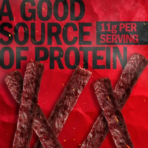 Miniatura 3 de Jack Link's Carne de Res en Filete, Original - Aperitivos de Proteína, Aperitivo de Carne con 12g de Proteína, Hecho con 100% Carne, Envase al Por