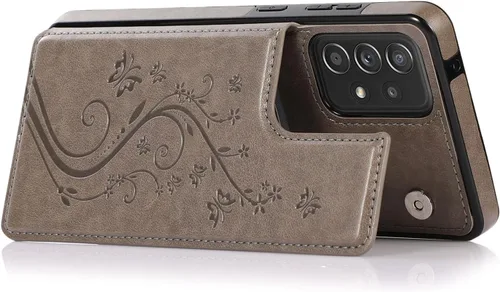 Miniatura 5 de Funda de teléfono para Samsung Galaxy A52 5G/4G con protector de pantalla de vidrio templado y tarjetero con soporte para tarjetero, accesorios