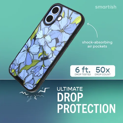 Miniatura 2 de Smartish® - Funda MagSafe transparente para iPhone 17, Gripmunk, funda delgada magnética [ligera + protectora], cubierta de agarre delgada