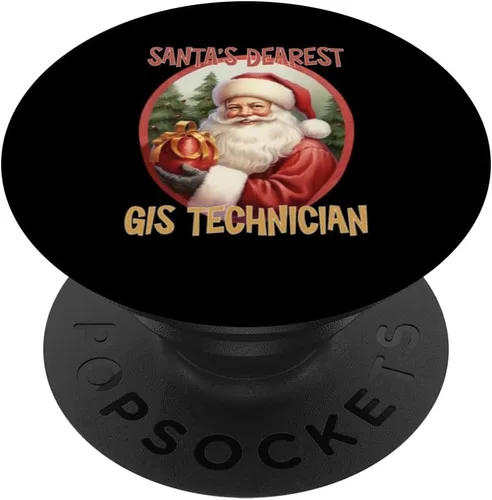 Miniatura 6 de GIS Technician Christmas Holiday Love Xmas PopSockets MagSafe PopGrip para iPhone