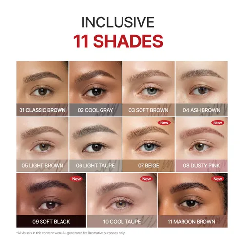Miniatura 3 de Espoir El Lápiz de Cejas Balance #6 Gris Claro Lápiz de Cejas Rápido y Fácil de Dibujar sin Apelmacarse con Forma Triangular Estrecha Una #6
