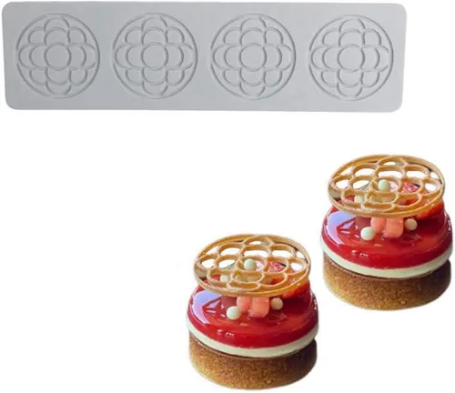 Miniatura 2 de Molde de silicona en forma de flor 3D para fondant de encaje, molde para pastel de azúcar para cupcakes de arcilla polimérica Sugarcraft, caramelo