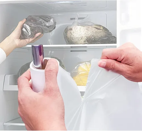 Miniatura 4 de Mr Miracle Bolsas de plástico para almacenamiento de alimentos, bolsa transparente de 12 x 20 pulgadas para frutas, verduras, pan, diseño fácil