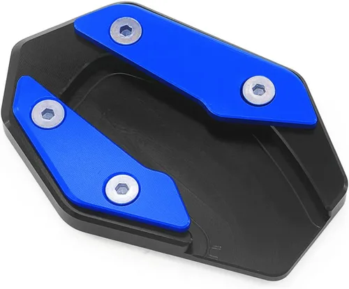 Miniatura 9 de Soporte lateral para motocicleta para YZF R3 R25 MT03 MT25 2019-2022 Soporte de extensión de placa de soporte para pie Placa de ampliación (negro)
