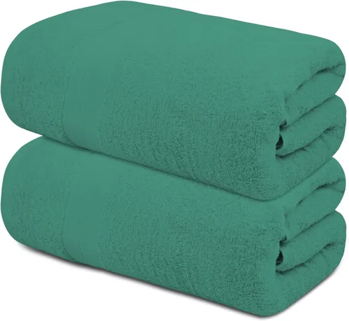 Miniatura 21 de Toallas de baño de lujo 100% algodón, paquete de 2 (35 x 70 pulgadas), súper suaves, de secado rápido y altamente absorbentes, para baño, hogar, spa