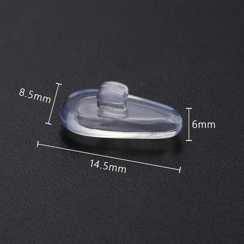 Miniatura 2 de 10 pares de piezas de nariz de goma de silicona de repuesto compatibles con Oakley Socket 5.5 (5.0)/Contrail/Lizard/Limit Switch/Truss