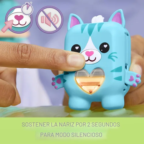 Miniatura 6 de Nano-MALS Pawtricia The Blue Kitty, gato electrónico, más de 70 respuestas, relleno de cesta de Pascua, juguetes interactivos para niñas y niños a