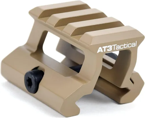 Miniatura 5 de AT3 Tactical PRO-Mount Montura elevadora de punto rojo -.83 o 1 pulgada de altura - para mira de punto rojo RD-50 y miras reflex Picatinny