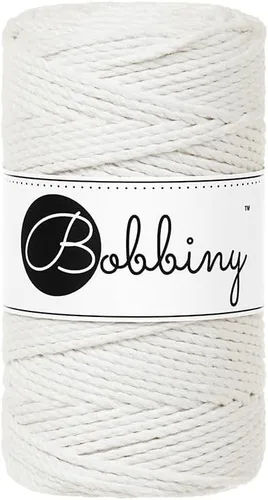 Miniatura 34 de Bobbiny Cordón de macramé regular de 0.118 in y 3 capas (aguamarina), 108yds/330 pies (100% algodón reciclado)