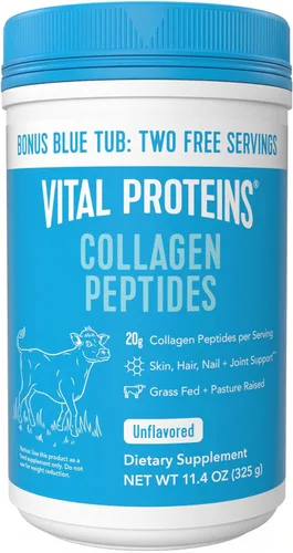 Miniatura 13 de Vital Proteins Suplemento en polvo de péptidos de colágeno para piel, cabello, uñas, salud o apoyo articular – colágeno hidrolizado – sin sabor, 7