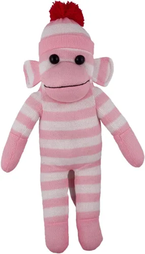 Miniatura 14 de Plushland Adorable Mono de Calcetines, El Original y Tradicional Juguete de Animal de Peluche Tejido a Mano - Regalo para Niños, Bebés, 16" púrpura